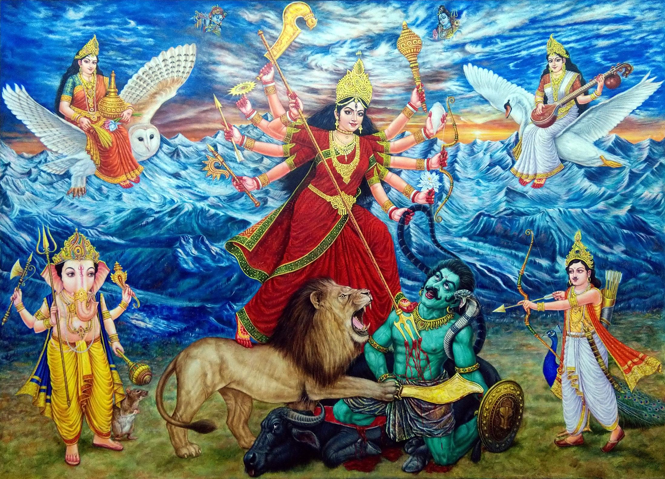 Durga's family