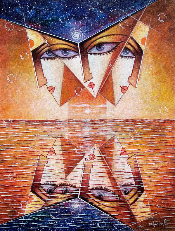 Reflection of Body, Mind and Consciousness: